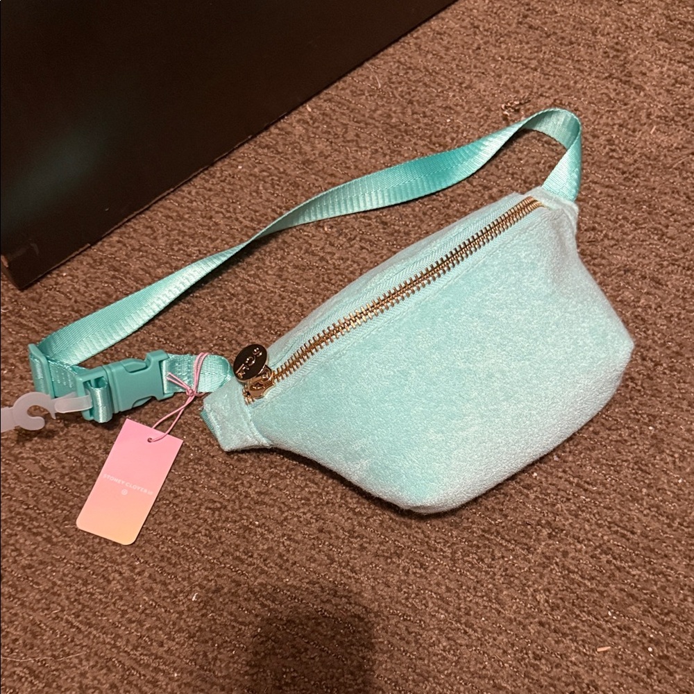 NWT Stoney Clover Lane x Target Greenish/Turquoise Fuzzy Waist Bag - Unbranded